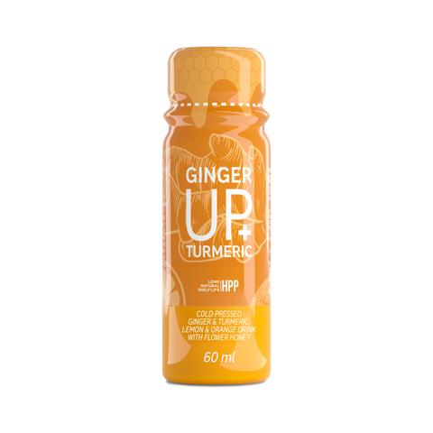 GINGER UP+ Turmeric, Ginger, Lemon & Orange Wellness Shot – 60ml