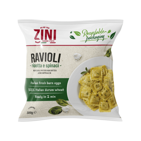 Zini Ravioli Ricotta & Spinach 500g