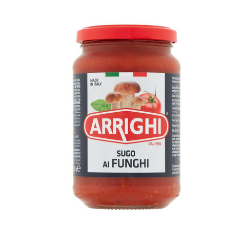 Arrighi Italian Tomato Sauce with Porcini Mushrooms 350g - Pasta Berruto