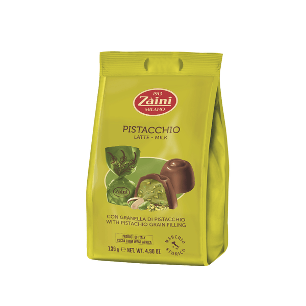 Zaini Milk Chocolate Praline with Pistachio Cream 139g