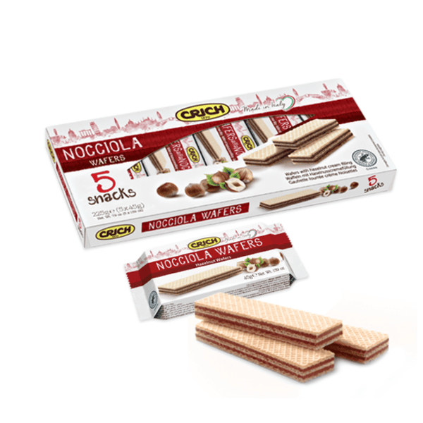Crich Hazelnut Wafers 225g