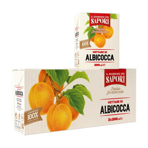 Apricot Nectar Brik 3x200ml - Giardino Dei Sapori