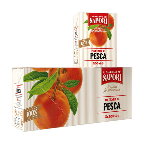 Peach Nectar Brik 3x200ml - Giardino Dei Sapori