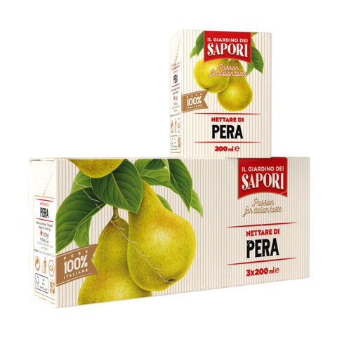 Pear Nectar Brik 3x200ml - Giardino Dei Sapori