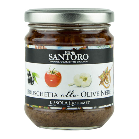Black Olives Bruschetta 180g - Santoro