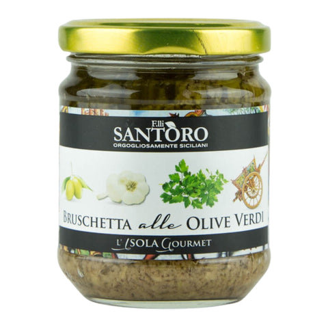 Green Olives Bruschetta 180g - Santoro