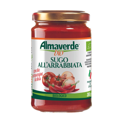 Organic Arrabiata Spicy Sauce 280g - Almaverde