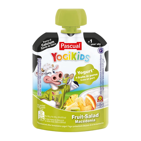 Yogikids Fruit Salad Yogurt Pouch 80g - Pascual
