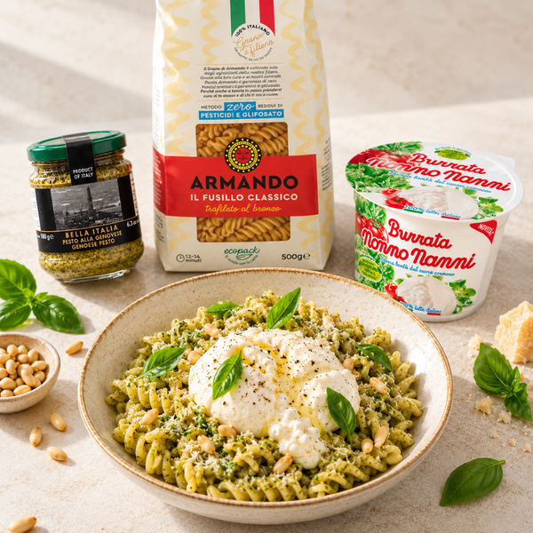 Pasta al Pesto with Burrata