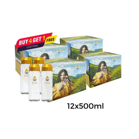 Sparkling Mineral Water 12x500ml - Rare (buy 4 Get 1 Box Free) - Euromercato