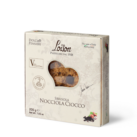 Hazelnut and Chocolate Sbrisola Cake 200g - Loison
