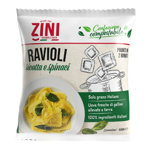 Ravioli Ricotta & Spinach 500g - Zini