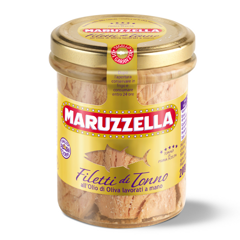 Tuna Yellowfin Fillets in Olive Oil 185g - Maruzzella