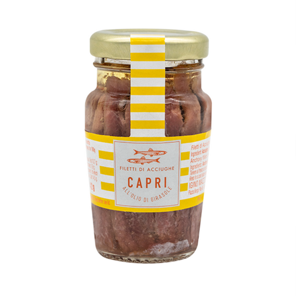Anchovy Fillet in Sunflower Oil 80g - Capri - Euromercato
