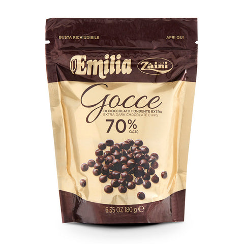 Emilia Dark Chocolate 70% Resealable Bag 185g