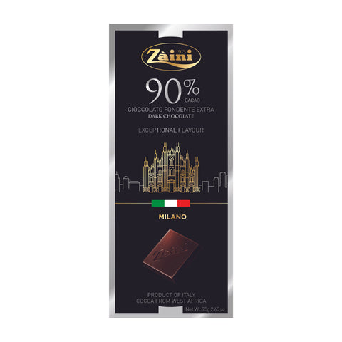 90% Dark Chocolate Bar 75g - Zaini
