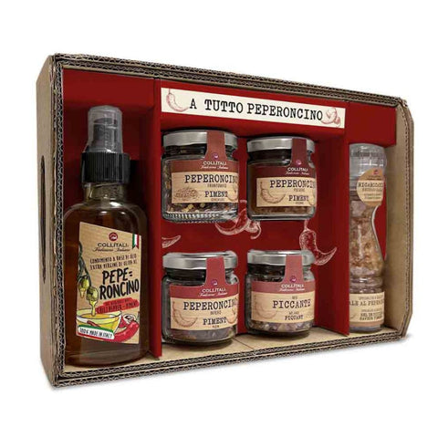 Kit Condimenti Al Peperoncino 100ml + 260g - Collitali