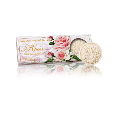 Rose Rounded Soaps 3x125g