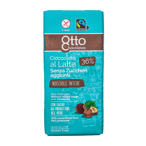 Otto Sugar Free Milk Chocolate with Hazelnut 100g - Icam - Euromercato