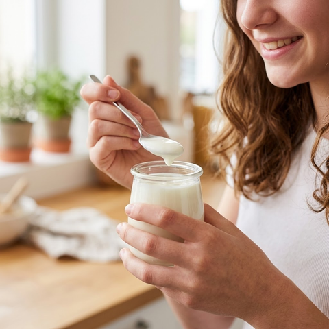 Beillevaire 0% Nature Yogurt – 125g (Glass Jar)