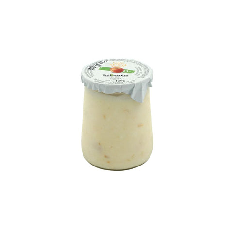 Beillevaire 0% Apricot Yogurt – 125g (Glass Jar)