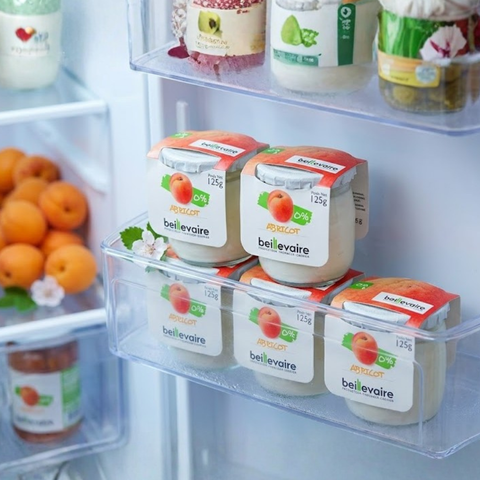 Beillevaire 0% Apricot Yogurt – 125g (Glass Jar)