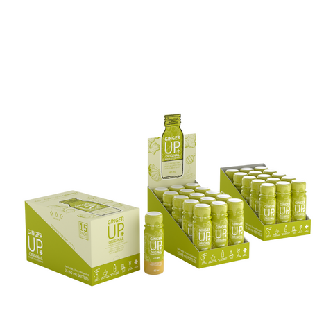 GINGER UP+ Lemon, Ginger & Honey Wellness Shot – 60ml x 15