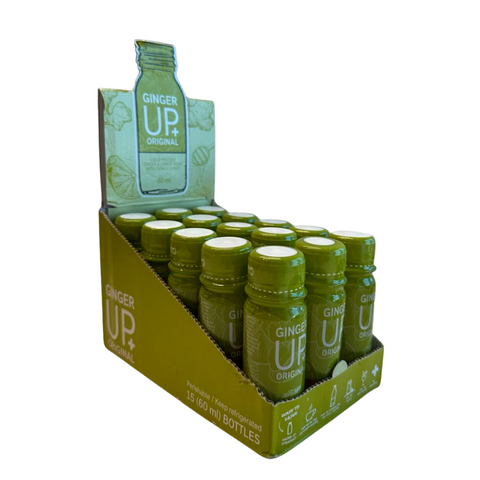 GINGER UP+ Lemon, Ginger & Honey Wellness Shot – 60ml x 15