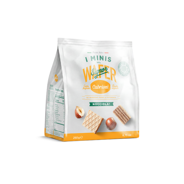 Wafer I minis Hazelnut 250g - Cabrioni