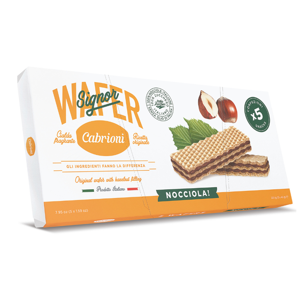 Wafer Multipack 5x45 Hazelnut - 225g - Cabrioni