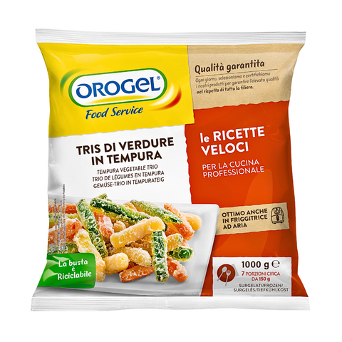 Frozen Tempura Vegetable Trio 1000g  - Orogel