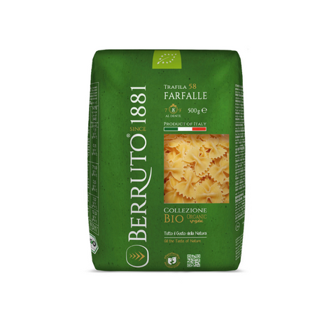 Organic Farfalle 58 500g - Pasta Berruto 1881