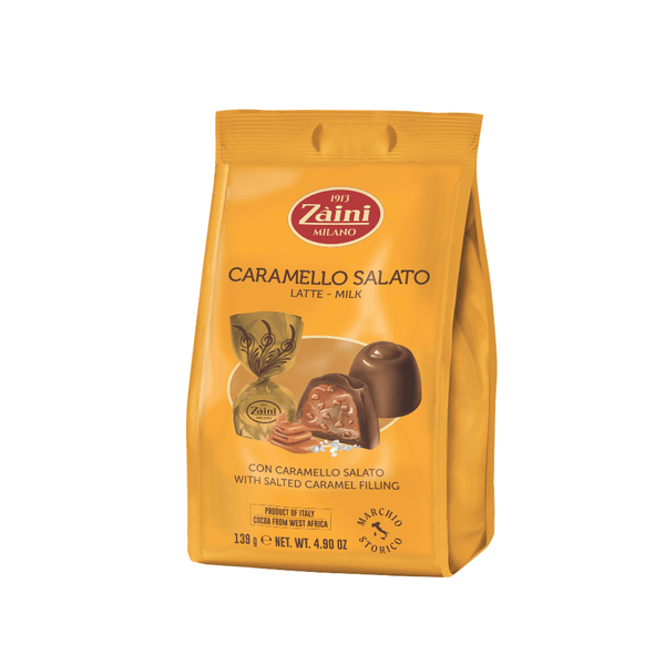 Zaini Milk Chocolate Praline with Salted Caramel 139g