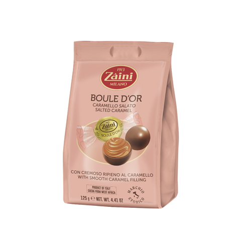 Zaini Milk Chocolate Praline With Salted Caramel Filling 125g