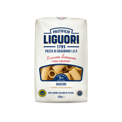 Liguori Rigatoni Pasta 500g – Gragnano PGI Bronze-Drawn Italian Pasta
