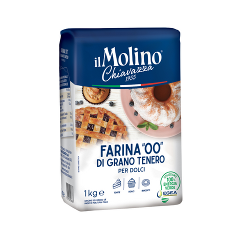 Soft Wheat Flour Type 00 for Cake 1kg - Molino Chiavazza