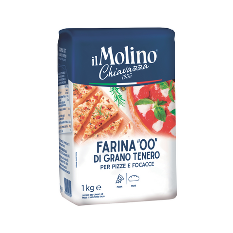 Soft Wheat Flour Type 00 for Pizza 1kg - Molino Chiavazza