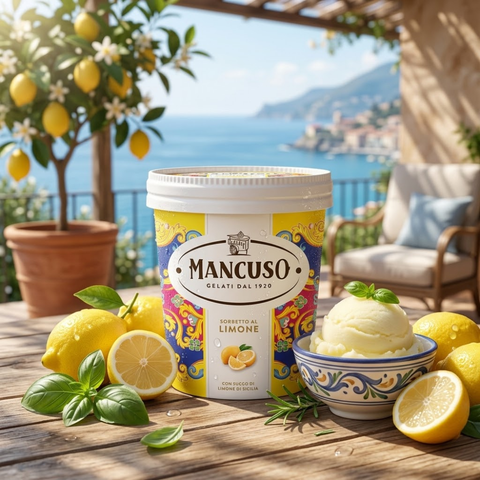 Mancuso Lemon Sorbet 340g