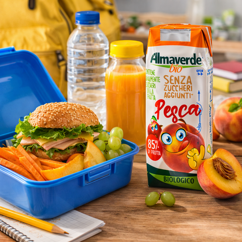 Almaverde Bio – Organic Peach Fruit  Juice (3x200ml, No Added Sugar)