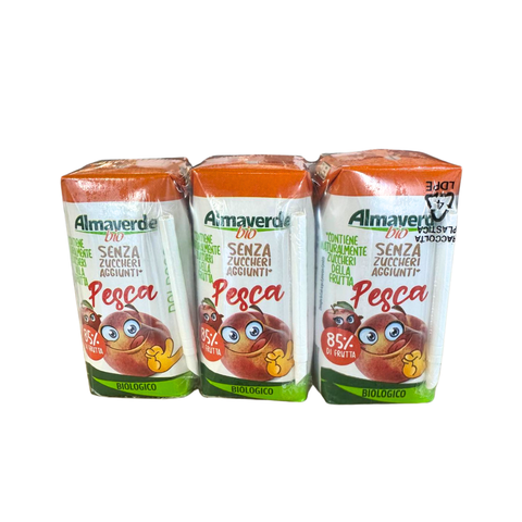 Almaverde Bio Peach Fruit Juice drink 3x200ml