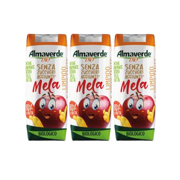 Almaverde Bio – Organic Apple Nectar Juice (3x200ml, No Added Sugar)