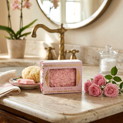 Saponificio Rose Bar Soap 125g