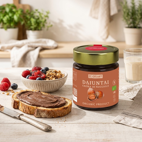 Organic Hazelnut Cream 300g - BioGelart