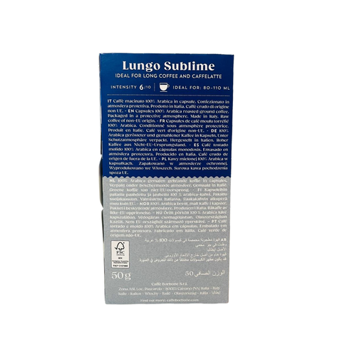 Caffè Borbone Lungo Sublime Aluminum Capsules – Nespresso®* Original Compatible (100% Arabica)
