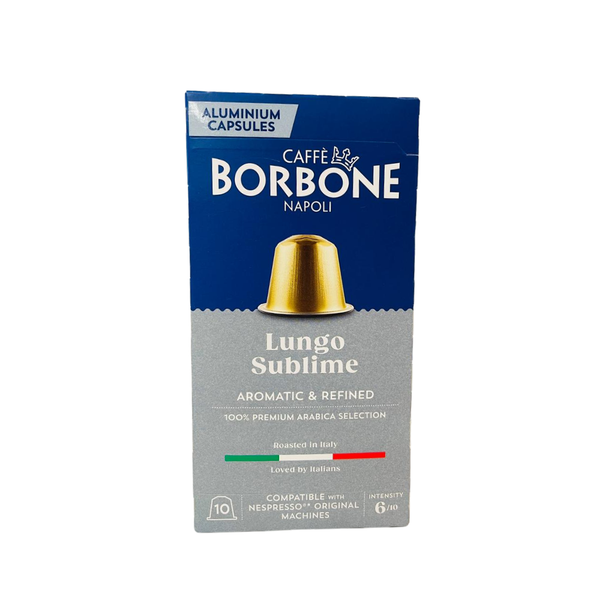 Caffè Borbone Lungo Sublime Aluminum Capsules – Nespresso®* Original Compatible (100% Arabica)
