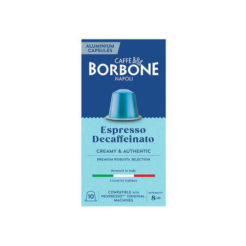 Caffè Borbone Decaffeinated Aluminum Capsules – Nespresso®* Original Compatible (Medium Roast)