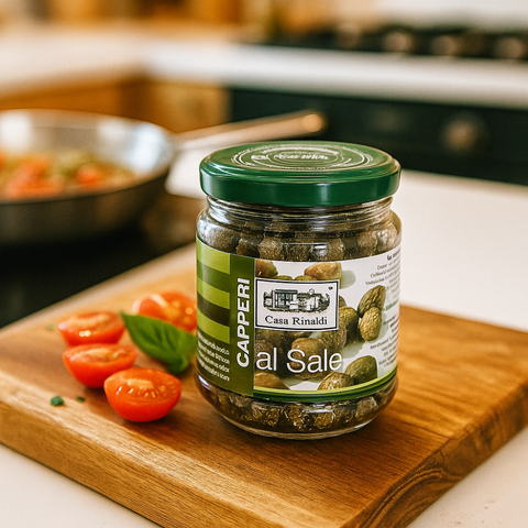 Capers in Salt 130g - Casa Rinaldi