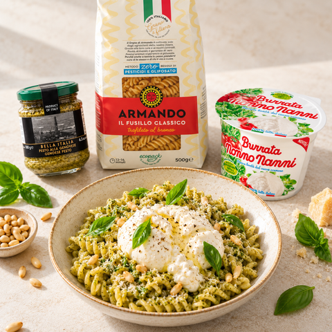 Pasta al Pesto with Burrata