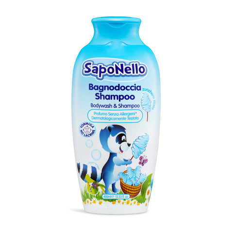 Cotton Candy Delicate Bodywash-Shampoo 400ml - Saponello