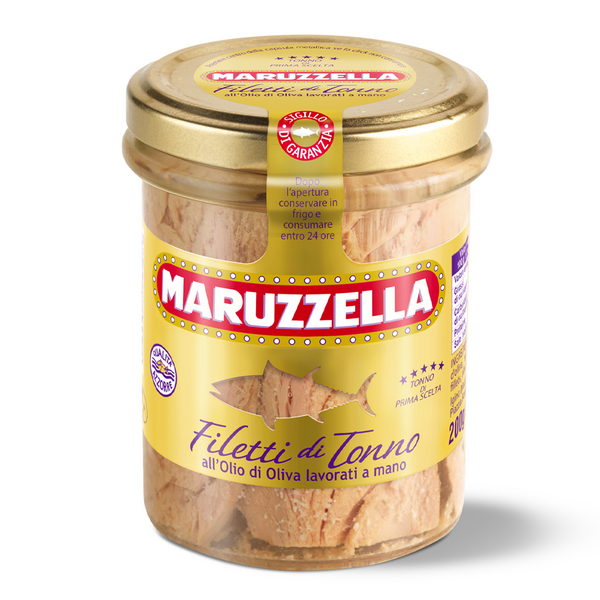 Tuna Yellowfin Fillets in Olive Oil 185g - Maruzzella - Euromercato
